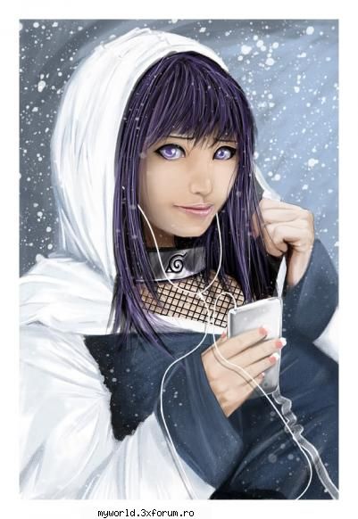 Hinata - 3- asculta muzica - :x Naruto :x